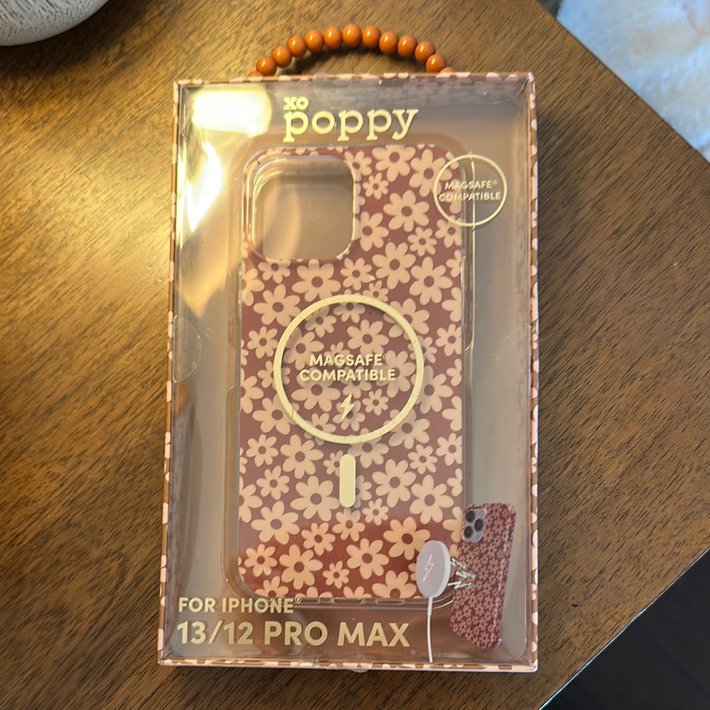 Pink iPhone Pro Max Case with Decorative Design